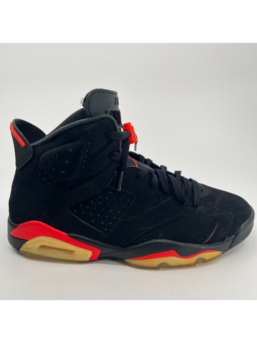 Nike Air Jordan 6 Retro Mens Size 11 Black Athletic Basketball Shoes Sneakers